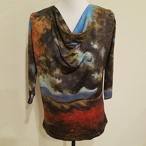 Drape Neck Top